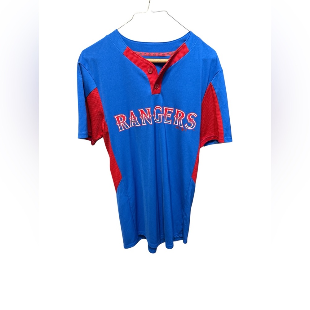 Majestic Kids Blue and Red Rangers Jersey